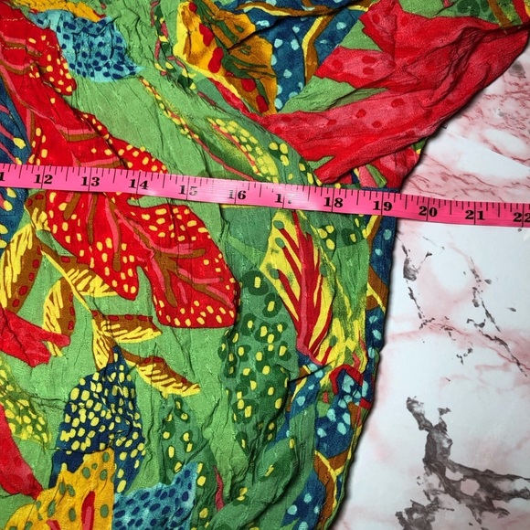 Christian Siriano off shoulders Crop top Tropical print size S - Picture 4 of 5